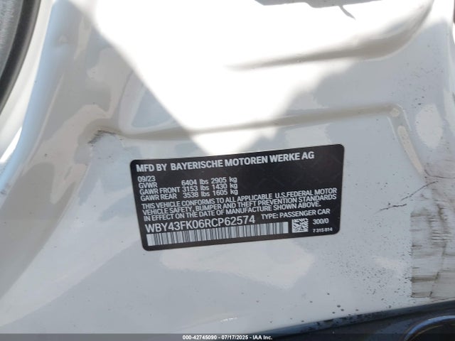 WBY43FK06RCP62574 BMW i5
