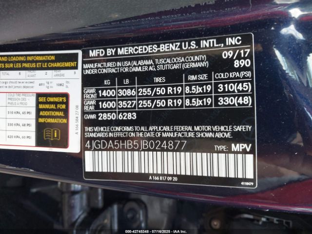 2018 MERCEDES-BENZ GLE 350 4JGDA5HB5JB024877 Photo 8