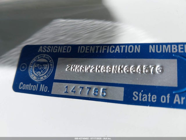 2HKRW2H89NH664576 Honda l15be