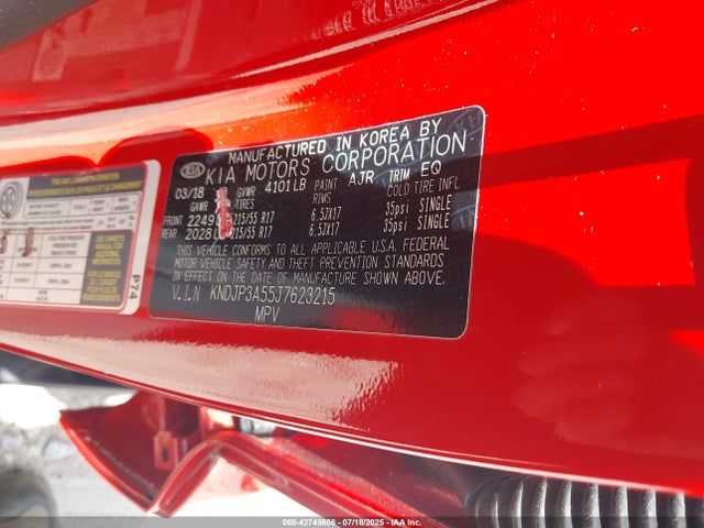 KIA g 2018 KNDJP3A55J7623215 Image 9