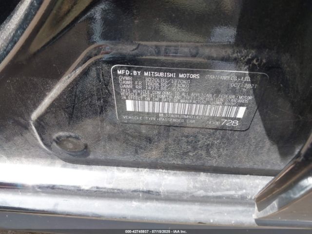 2021 MITSUBISHI MIRAGE ML32AUHJ8MH014216 Photo 8