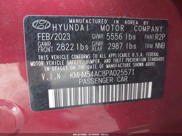 Hyundai 2023 2023 KMHM54AC8PA025571 Image 9