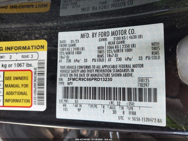 Ford dragon 2023 3FMCR9C66PRD13230 Image 9