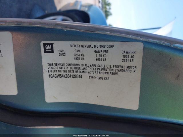 2003 BUICK PARK AVENUE 1G4CW54K834128614 Photo 8