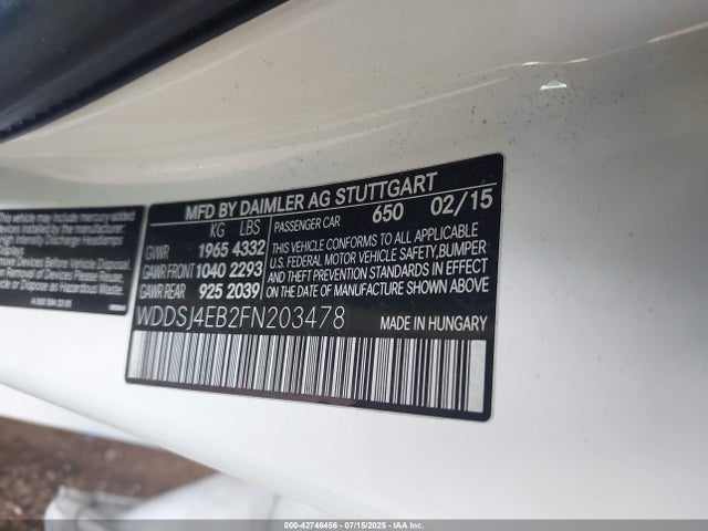 Mercedes-Benz CLA-Class 2015 WDDSJ4EB2FN203478 Image 9