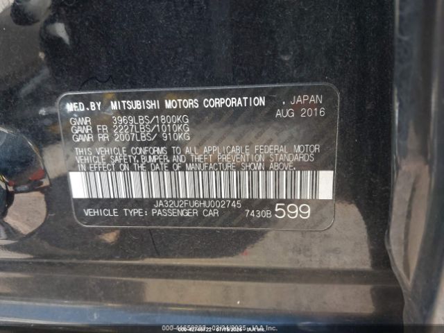 2017 MITSUBISHI LANCER JA32U2FU6HU002745 Photo 8