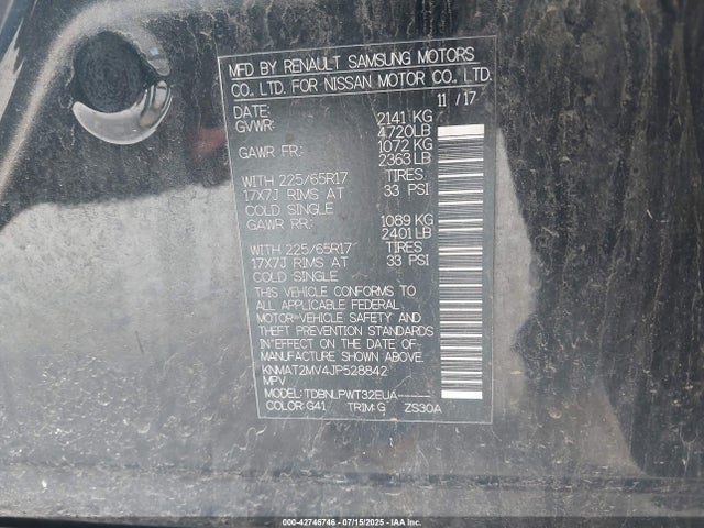 KNMAT2MV4JP528842 Nissan Rogue