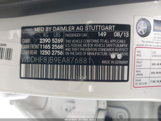 2014 MERCEDES-BENZ E 350 WDDHF8JB9EA876881 Photo 8