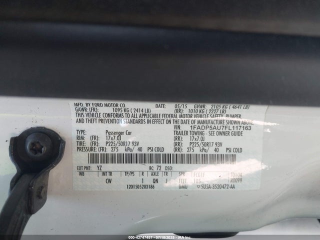 Ford 2015 2015 1FADP5AU7FL117163 Image 9