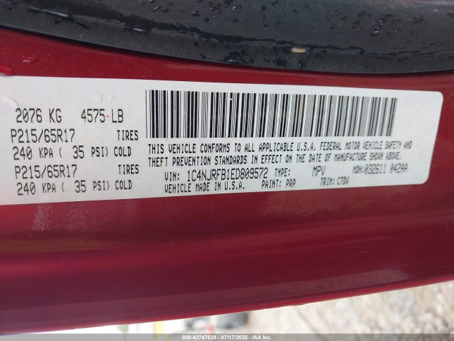 1C4NJRFB1ED809572 Jeep 2014