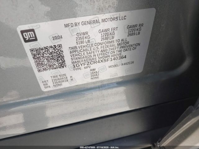 2025 CADILLAC XT4 1GYFZCR4XSF140364 Photo 8