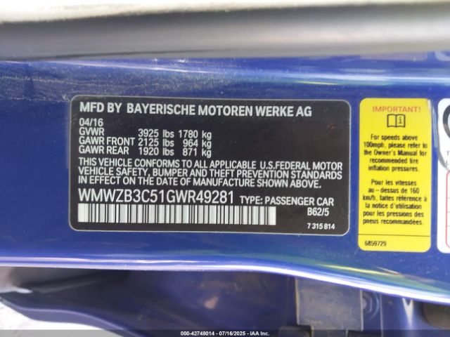 2016 MINI COUNTRYMAN WMWZB3C51GWR49281 Photo 8