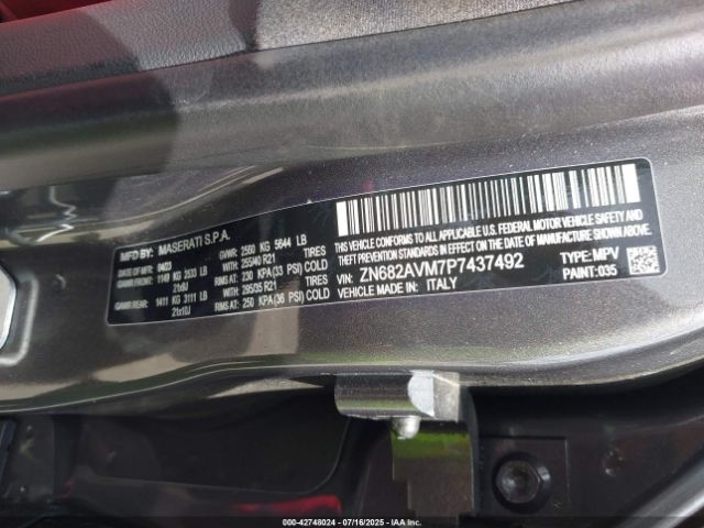 2023 MASERATI GRECALE ZN682AVM7P7437492 Photo 8