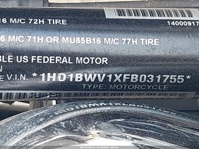 2015 HARLEY-DAVIDSON FLSTC 1HD1BWV1XFB031755 Photo 9