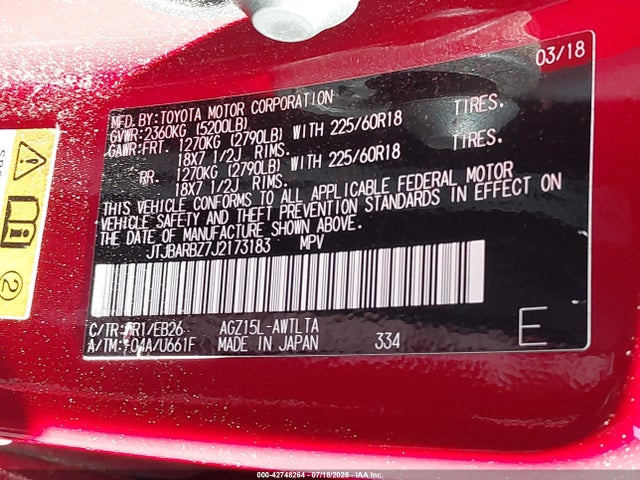 Lexus 8ar-fts 2018 JTJBARBZ7J2173183 Image 9