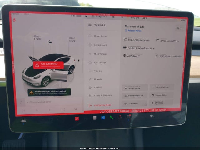 Tesla Model Y 2023 7SAYGDEE4PA178628 Image 20