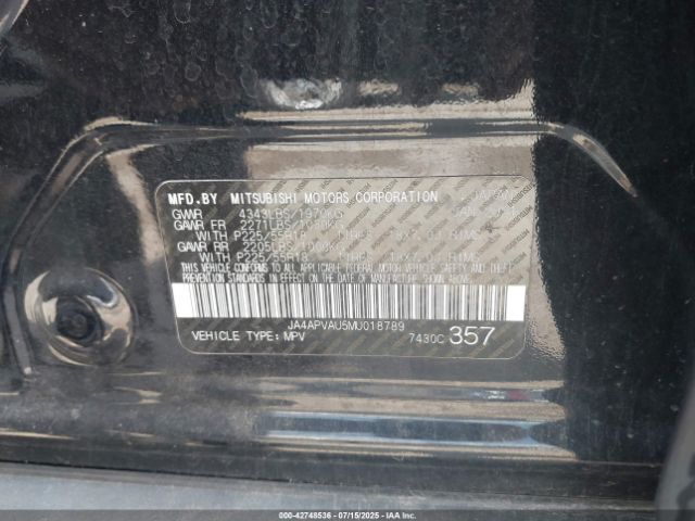 2021 MITSUBISHI OUTLANDER SPORT JA4APVAU5MU018789 Photo 8