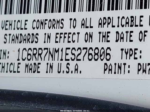 1C6RR7NM1ES276806 RAM 1500