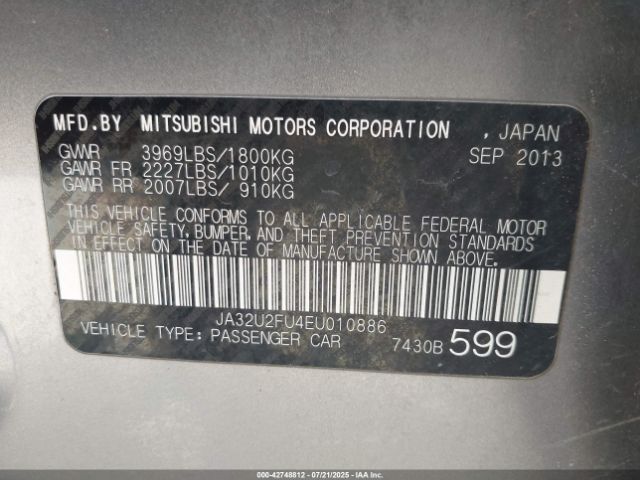 2014 MITSUBISHI LANCER JA32U2FU4EU010886 Photo 8