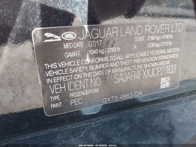 2018 JAGUAR XE SAJAR4FXXJCP27833 Photo 8