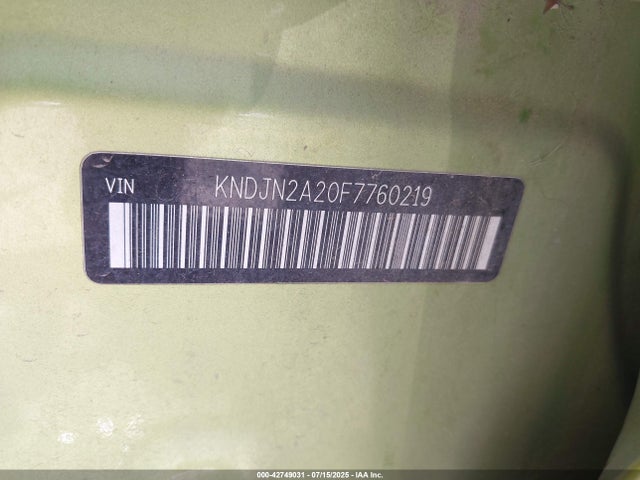 KIA dohc gdi gamma 2015 KNDJN2A20F7760219 Image 9