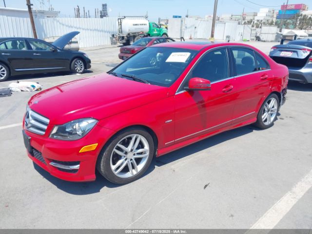 2012 MERCEDES-BENZ C 250 WDDGF4HB1CR222336 Photo 1