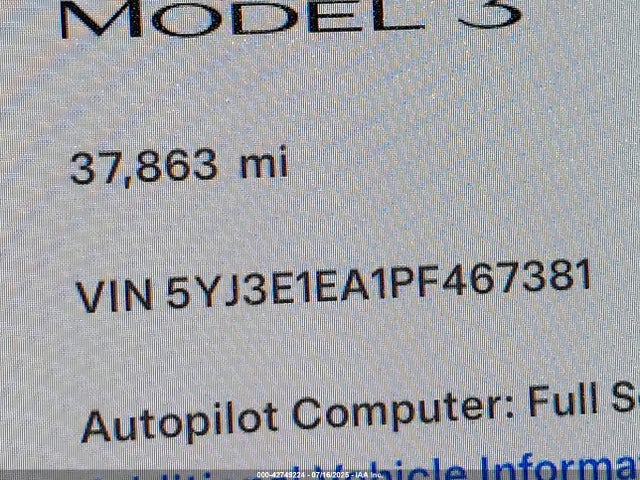 2023 TESLA MODEL 3 5YJ3E1EA1PF467381 Photo 8