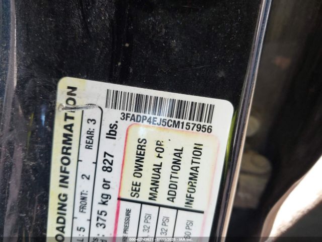 2012 FORD FIESTA 3FADP4EJ5CM157956 Photo 8