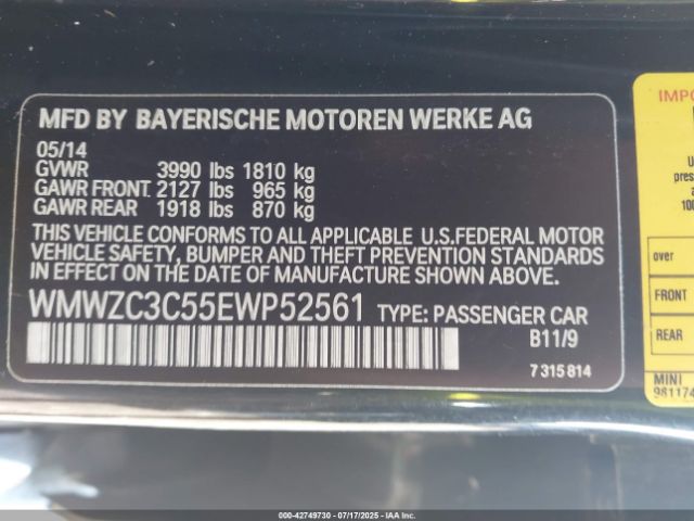 2014 MINI COUNTRYMAN WMWZC3C55EWP52561 Photo 8