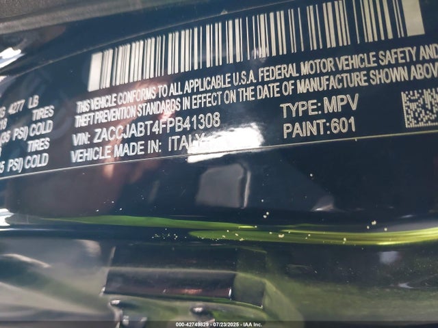 ZACCJABT4FPB41308 Jeep 2015