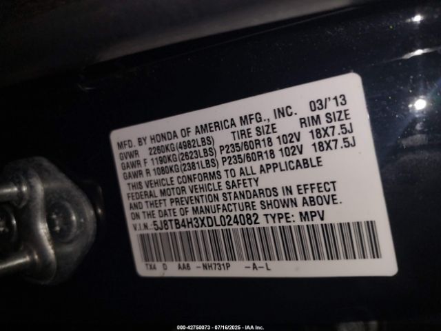 2013 ACURA RDX 5J8TB4H3XDL024082 Photo 8