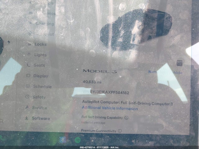 2023 TESLA MODEL 3 5YJ3E1EAXPF584182 Photo 6