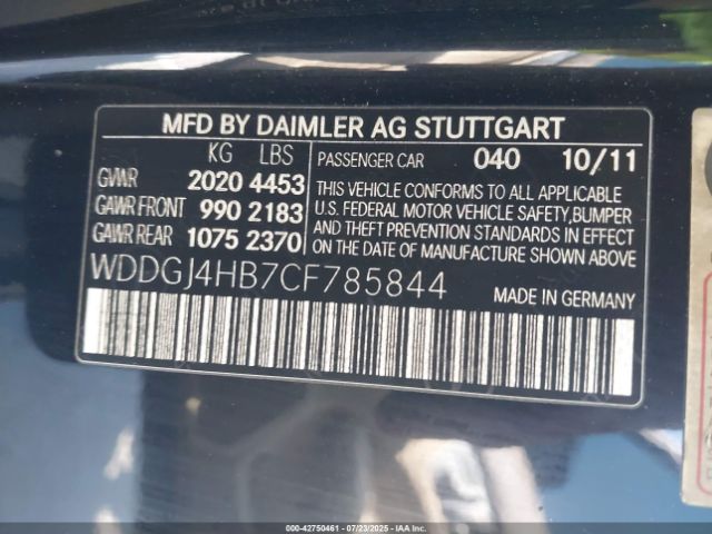 2012 MERCEDES-BENZ C 250 WDDGJ4HB7CF785844 Photo 8