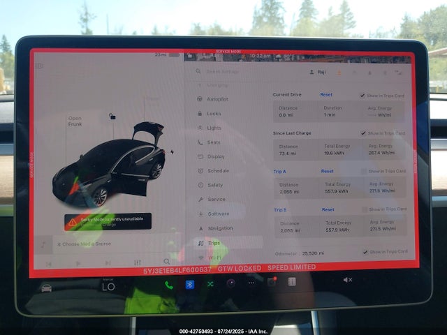 5YJ3E1EB4LF600637 Tesla MODEL 3