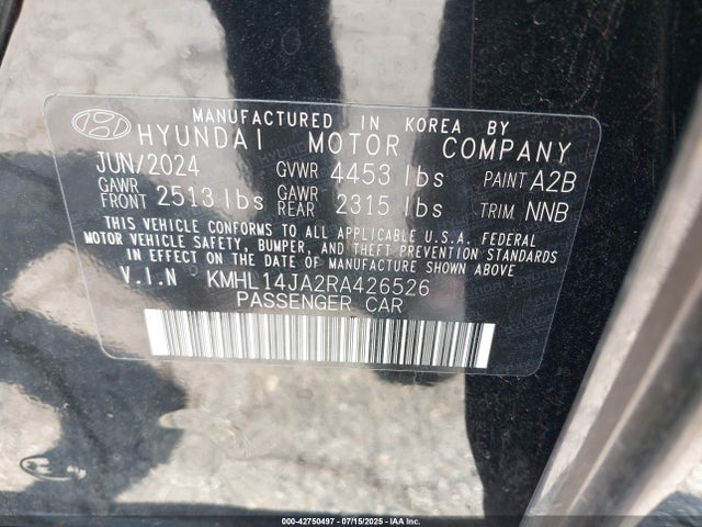 KMHL14JA2RA426526 Hyundai gdi theta iii