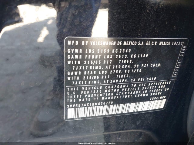 Volkswagen tsi 2024 3VVRB7AX1RM036720 Image 9