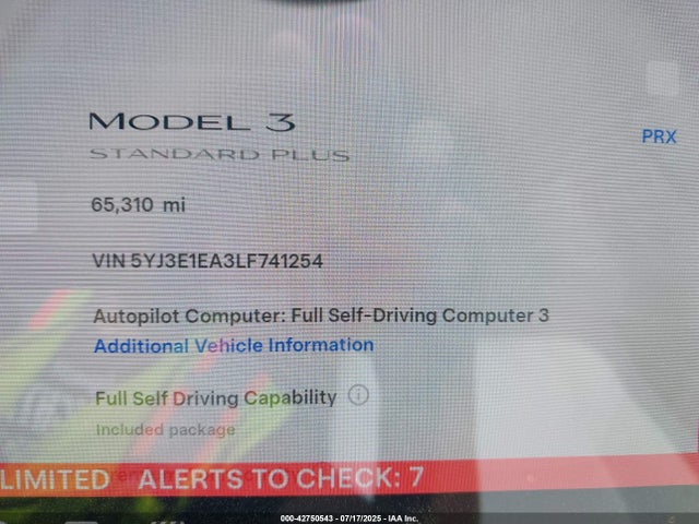 2020 TESLA MODEL 3 5YJ3E1EA3LF741254 Photo 6