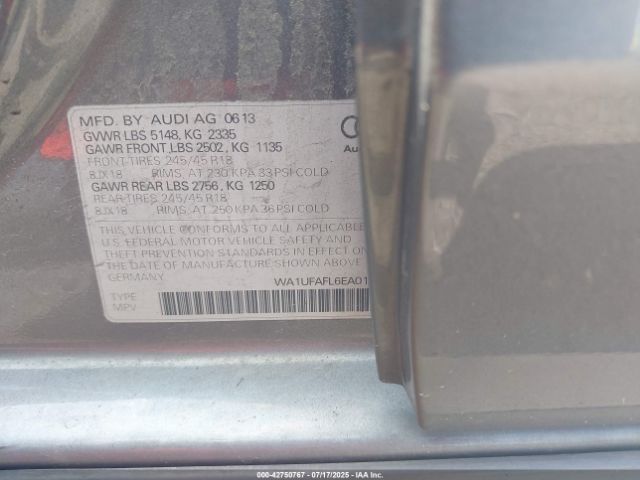 2014 AUDI ALLROAD WA1UFAFL6EA013497 Photo 8