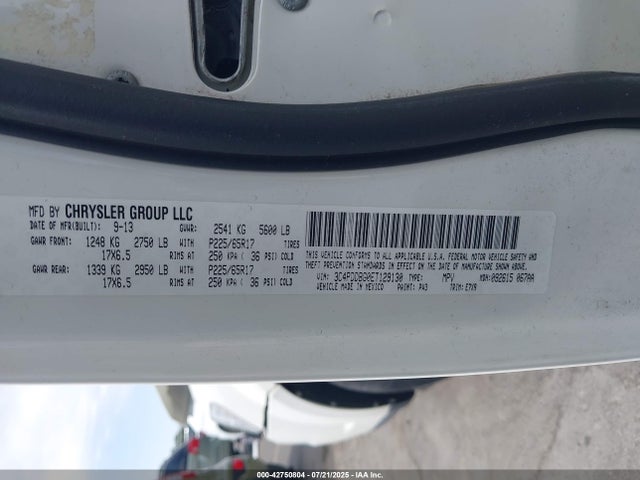 Dodge Journey 2014 3C4PDDBG0ET129130 Image 9