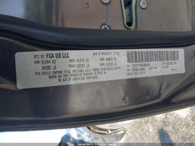 2016 DODGE DART 1C3CDFFA9GD803403 Photo 8