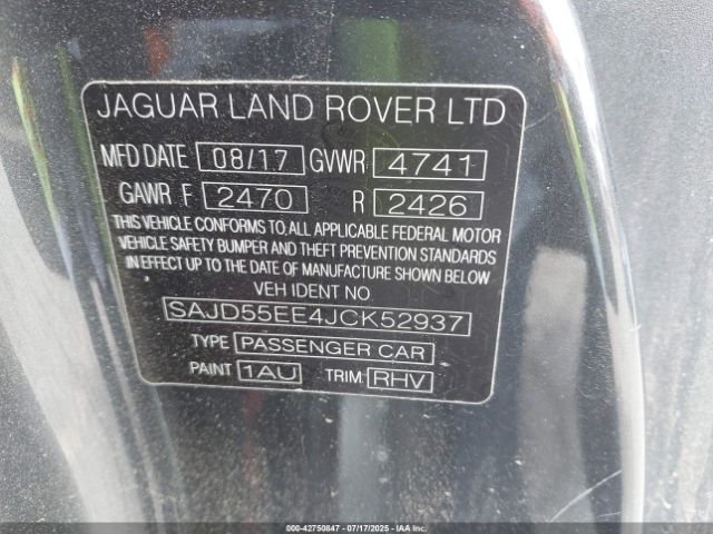 2018 JAGUAR F-TYPE SAJD55EE4JCK52937 Photo 8