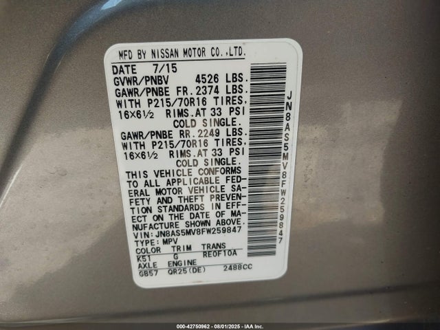 JN8AS5MV8FW259847 Nissan 2015