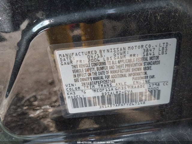 3N1AB7APXFY267148 Nissan 2015