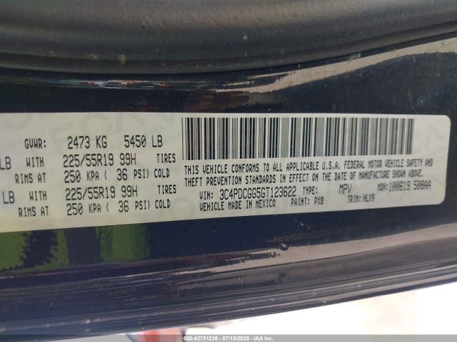3C4PDCGG5GT123622 Dodge 2016