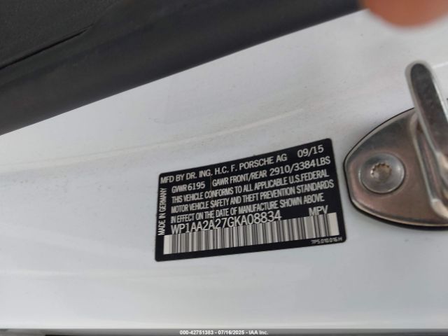 2016 PORSCHE CAYENNE WP1AA2A27GKA08834 Photo 8