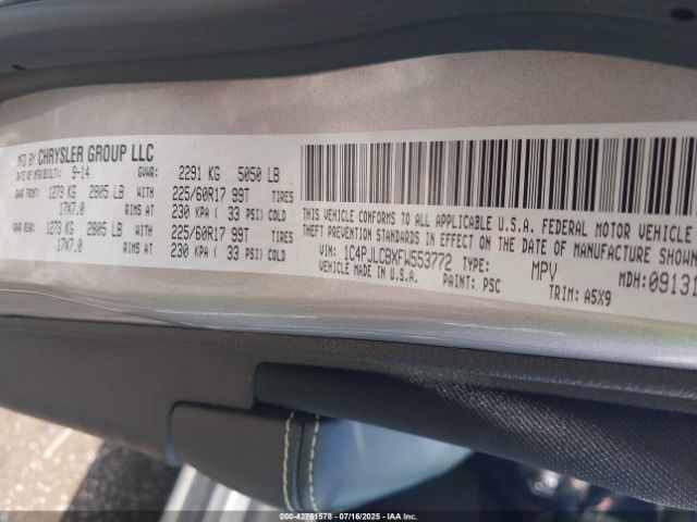 2015 JEEP CHEROKEE 1C4PJLCBXFW553772 Photo 8