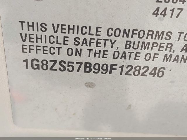 2009 SATURN AURA 1G8ZS57B99F128246 Photo 8