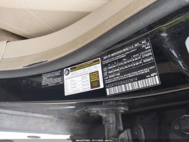 2014 MERCEDES-BENZ GL 450 4JGDF7CE0EA322814 Photo 8