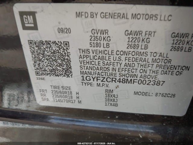 2021 CADILLAC XT4 1GYFZCR48MF002387 Photo 8