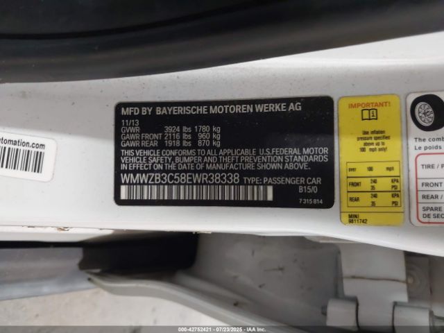 2014 MINI COUNTRYMAN WMWZB3C58EWR38338 Photo 8